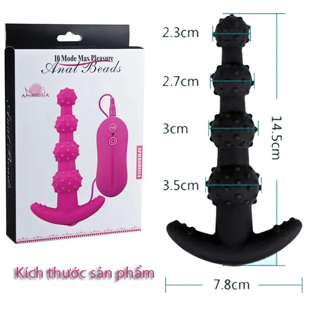 Soft Spike Super Vibrating Anal Massager ABS Silicone — hình 3