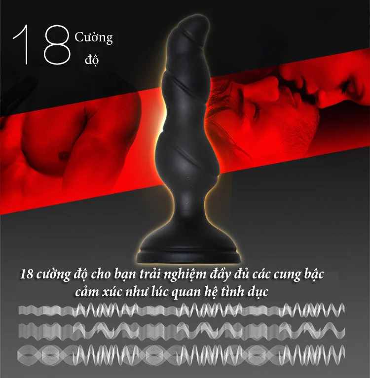 Powerful Anal G-Spot Remote Control Vibrator Silicone — hình 4