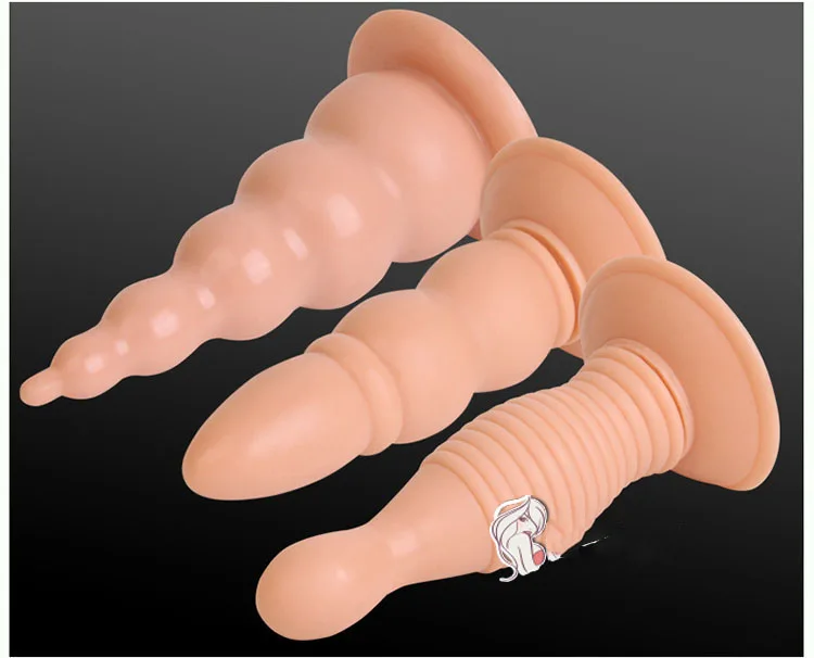 Super Soft Large Floor Mounted Anal Plug Silicone HM28 — hình 9