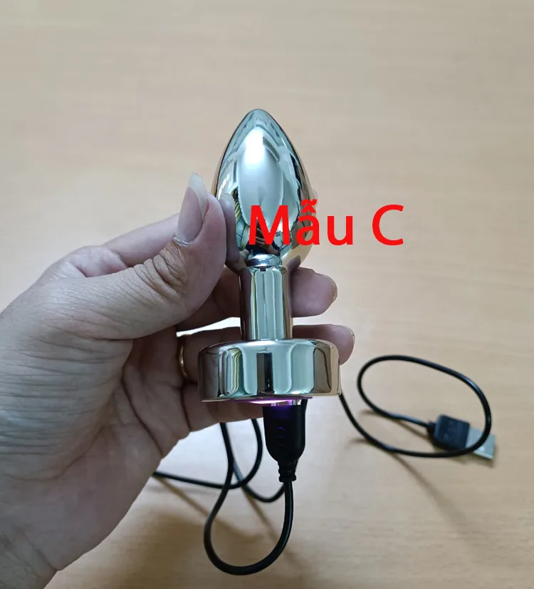 Multi-Frequency Vibrating Stainless Steel Anal Plug — hình 5