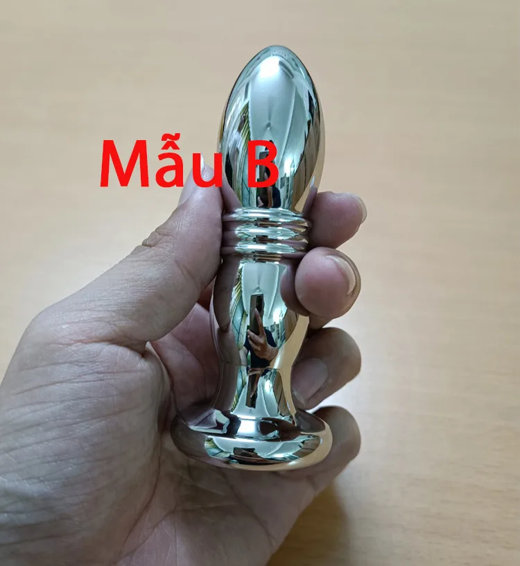 Multi-Frequency Vibrating Stainless Steel Anal Plug — hình 4