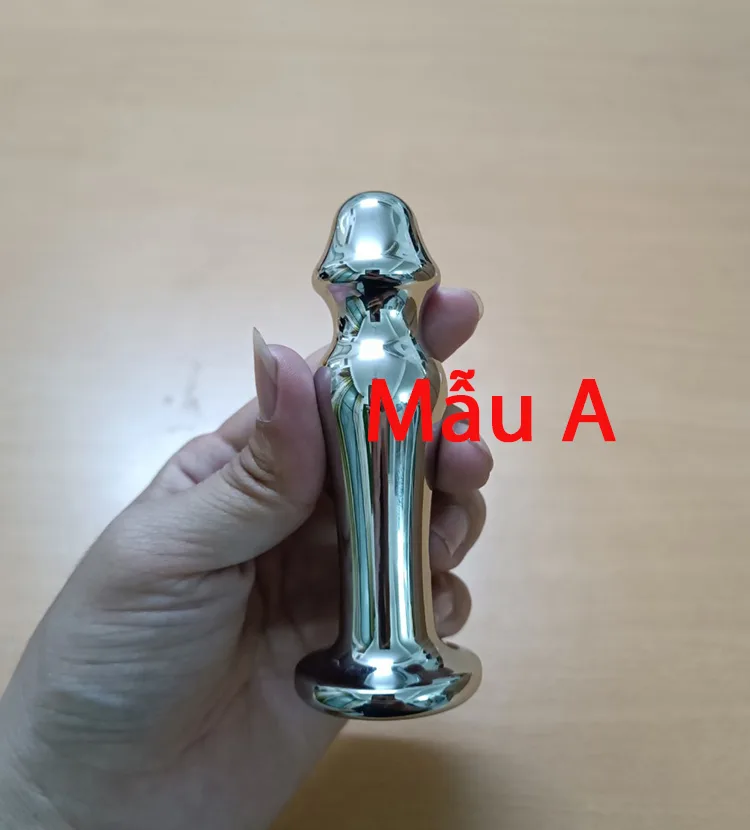 Multi-Frequency Vibrating Stainless Steel Anal Plug — hình 3