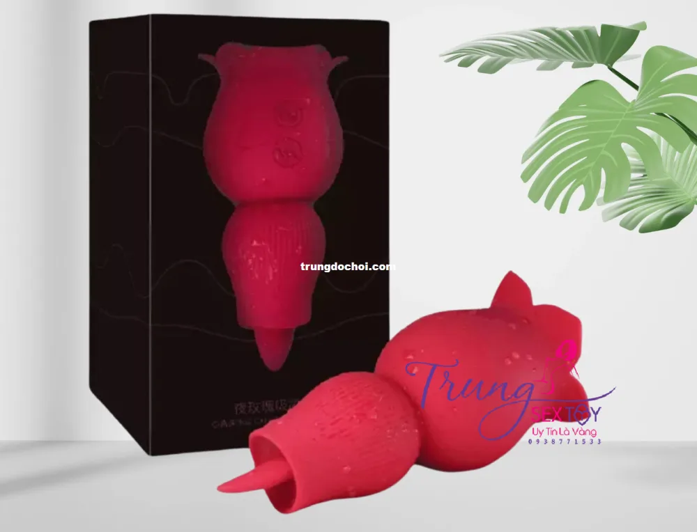 Silicone Rose Licking Sucking Vagina Stimulator 7 Modes — Designed with a sophisticated rose shape, this innovative