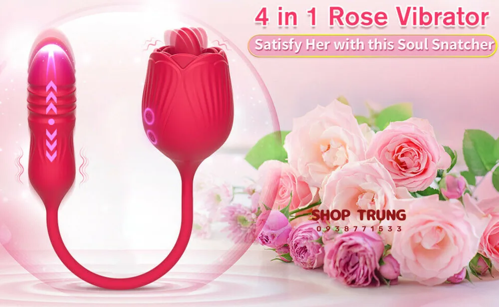 Rose Vibrator Secret Thrusting Flower Shape Intense Pleasure — Innovative Design and Powerful Features