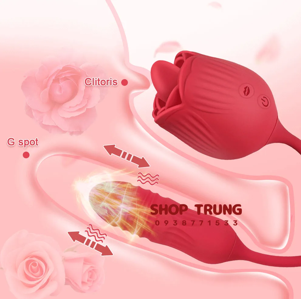 Rose Vibrator Secret Thrusting Flower Shape Intense Pleasure — Perfect Size and Powerful Performance