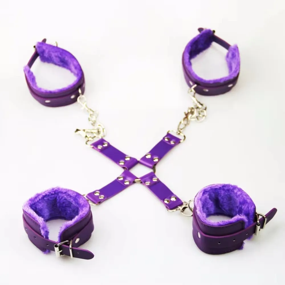 BDSM Restraint Hand Leg Bondage Set Enhance Pleasure — Versatile Colors and Adjustable Fit