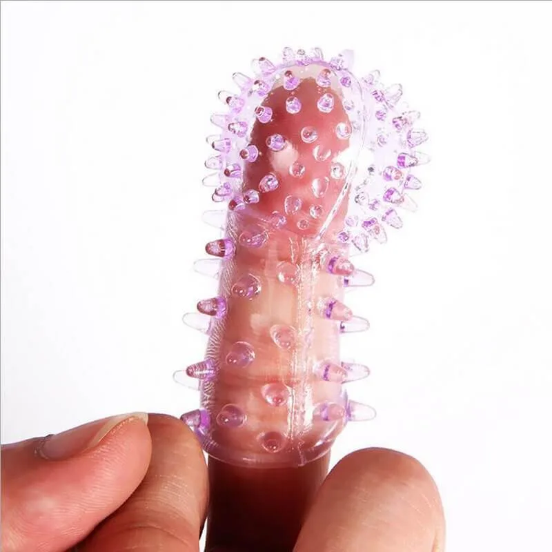DC10 Textured Finger Sleeve Women Clitoral Stimulator — hình 8