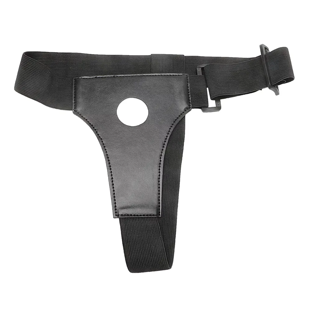 Mini Black PU Leather Penis Harness Strap Accessory — hình 2