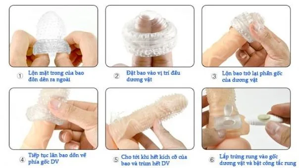 Textured Silicone Penis Sleeve Realistic Soft Spiked Feel — Easy to Use & Maintain