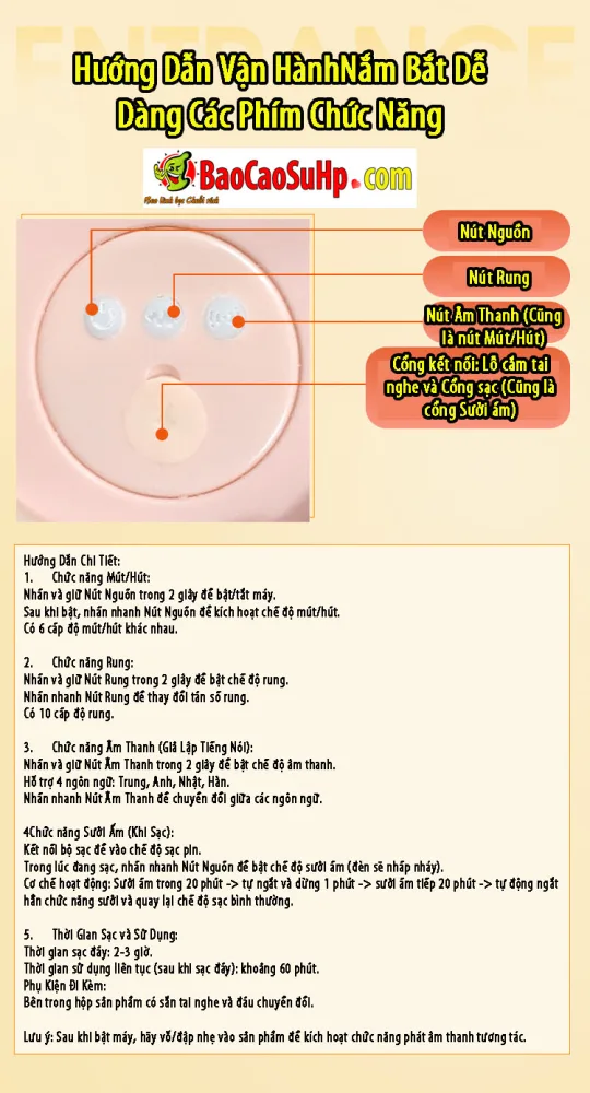 Uehara Airi Idol Japan Heated Vibrating Sucking Buttocks — Intuitive Button Controls for Easy Operation