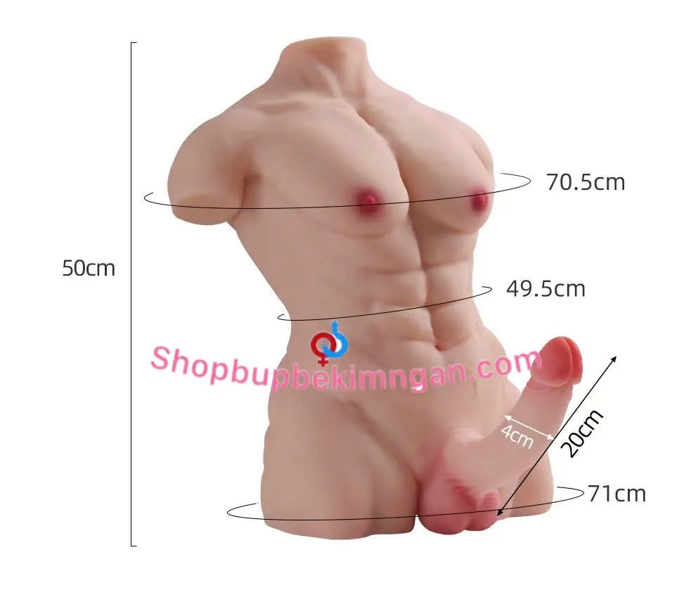 Z106 50cm half body love doll realistic silicone pleasure