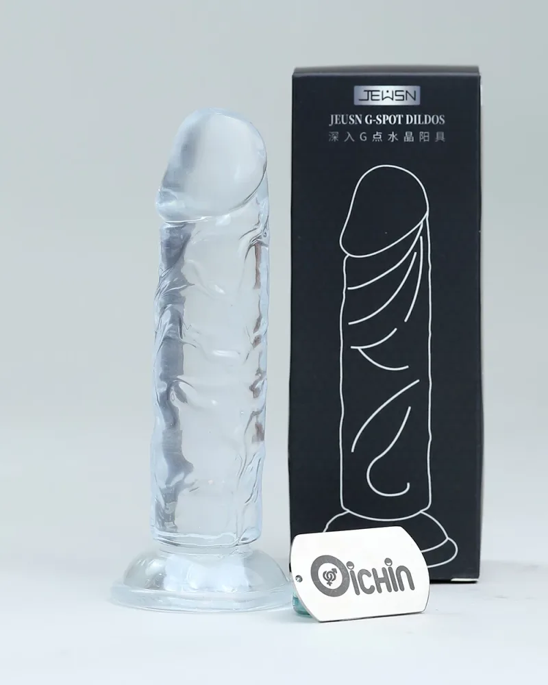 Jeusn G-Spot Transparent Flexible Silicone Dildos Set — Stunning Transparent Design