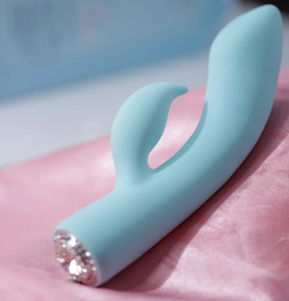 Jopen Pavé Marilyn Dual Stimulator Silicone Female Massager — Elegant Design for Dual Stimulation