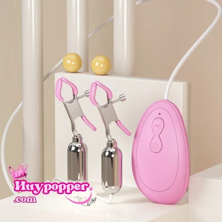 Cleo Nipple Clamp 10 Vibration Modes Safe Silicone — hình 2