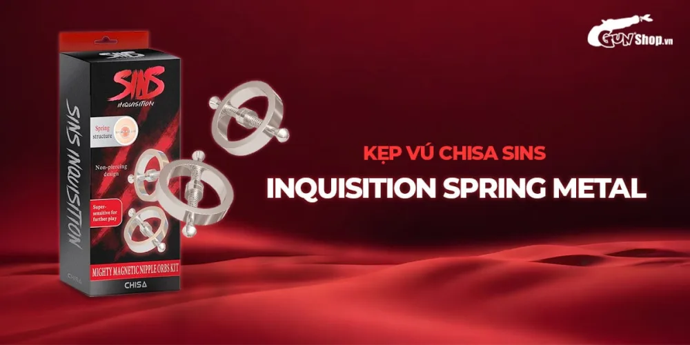 Chisa Sins Metal Adjustable Nipple Clamps BDSM Accessory — Product Highlights