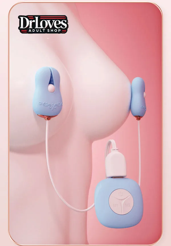 Silicone Nipple Clamp 10 Mode Vibrator Waterproof Erotic — hình 3