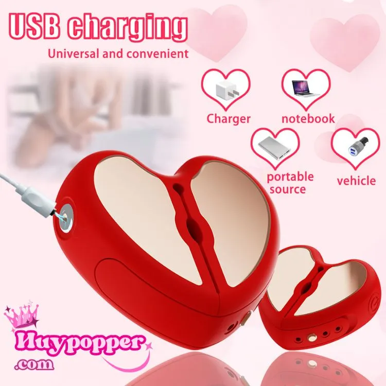 Heart Remote Control Vibrating Nipple Clamps App Operated — hình 3
