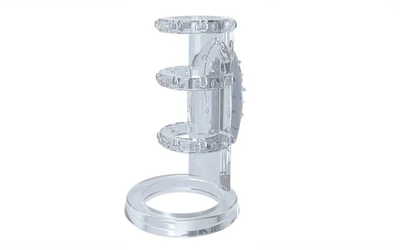 Triple Ring Vibrating Cock Lock Enhance Stamina — Powerful Vibrations for Heightened Sensation