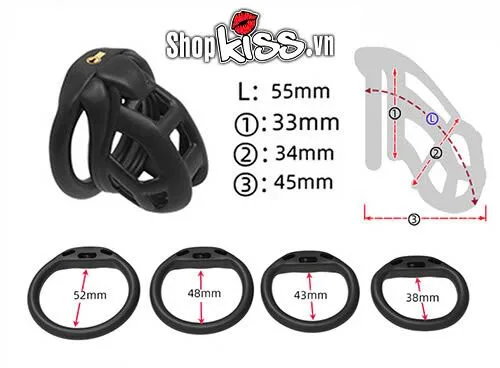 BDSM Male Chastity Cage Nylon Lock Durable & Safe — Detailed Specifications & Features