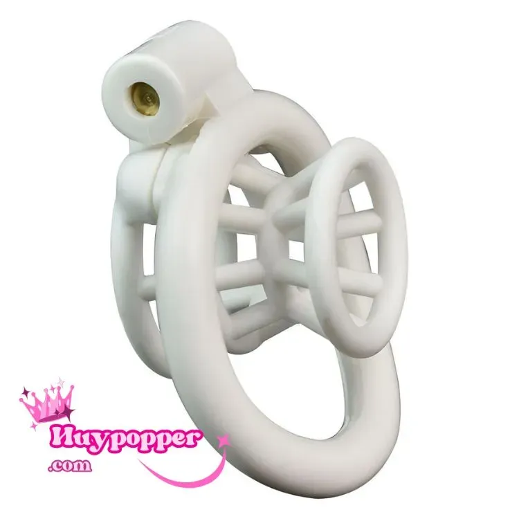 Fish Basket Design Stainless Male Chastity Lock — Unique Functional Features for Maximum Control