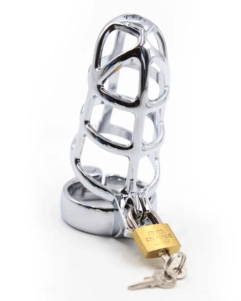 Durable Alloy Male Chastity Device BDSM Control Lock — Crafted from durable, corrosion-resistant alloy, this toy