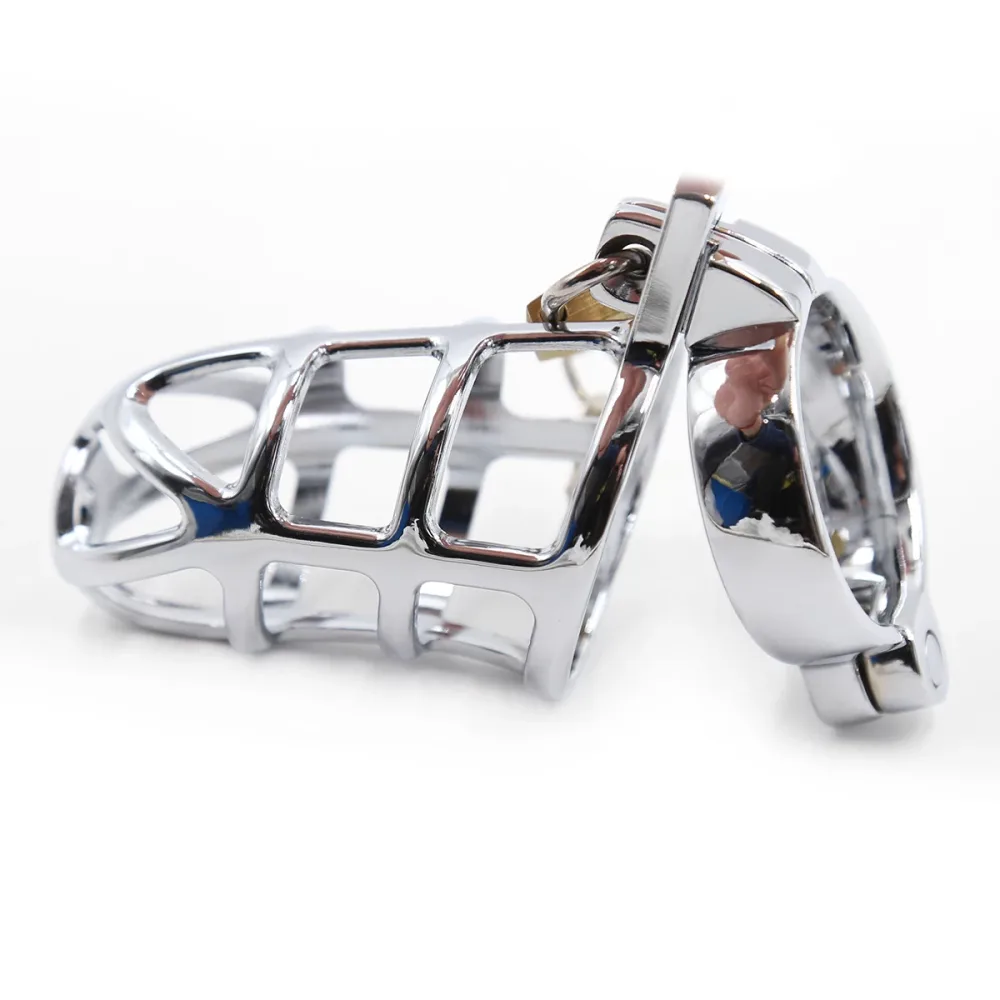 Durable Alloy Male Chastity Device BDSM Control Lock — hình 4