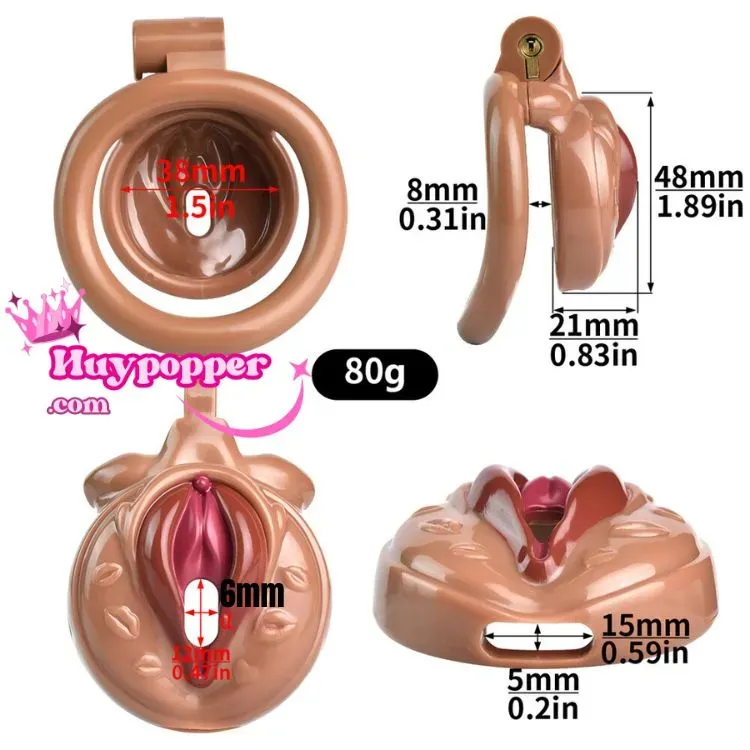 Mini Penis Lock With Realistic Vagina Design — Bold Concept for Confident Users