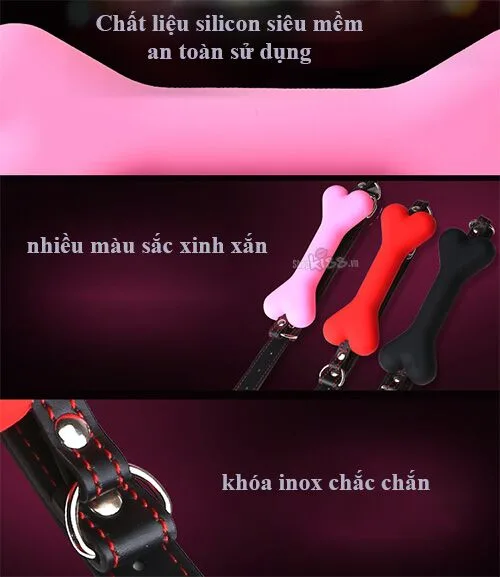 Bone Shape BDSM Gag Restraint Cute Leather Strap — Outstanding Features for Maximum Pleasure