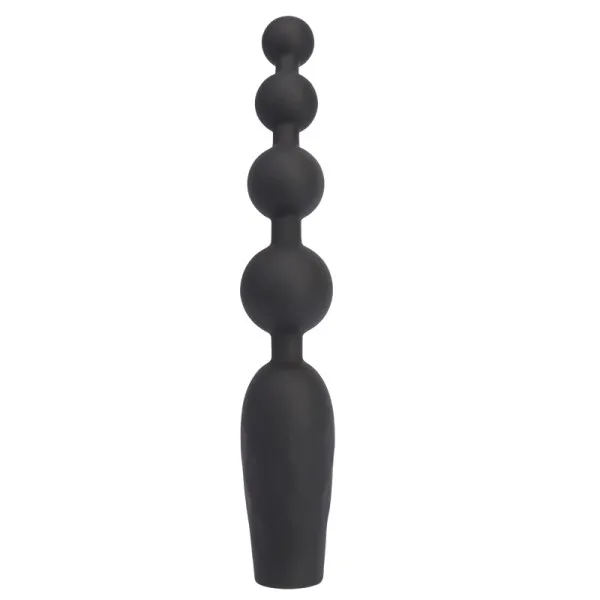 Black Mont Beaded Anal Vibrator Rechargeable 10 Modes — hình 2