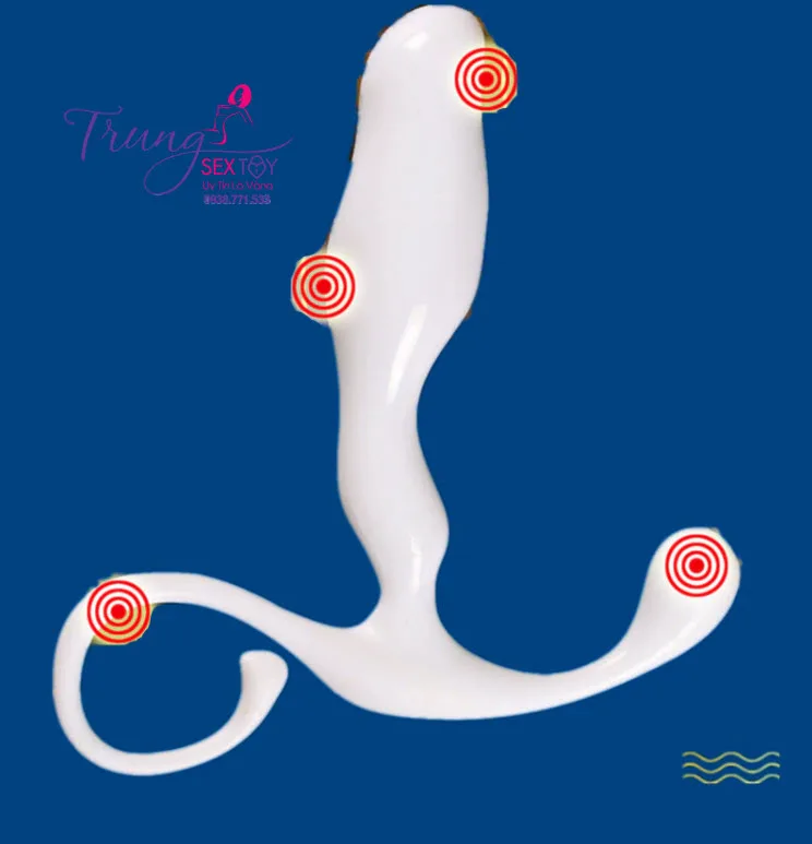 VATINE Hands-Free Anal Stimulator White ABS Male Toy — Easy to Use and Maintain