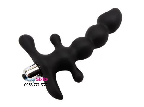 Black Mon Handheld Anal Vibrating Stimulator — Premium Silicone Material for Comfort and Safety