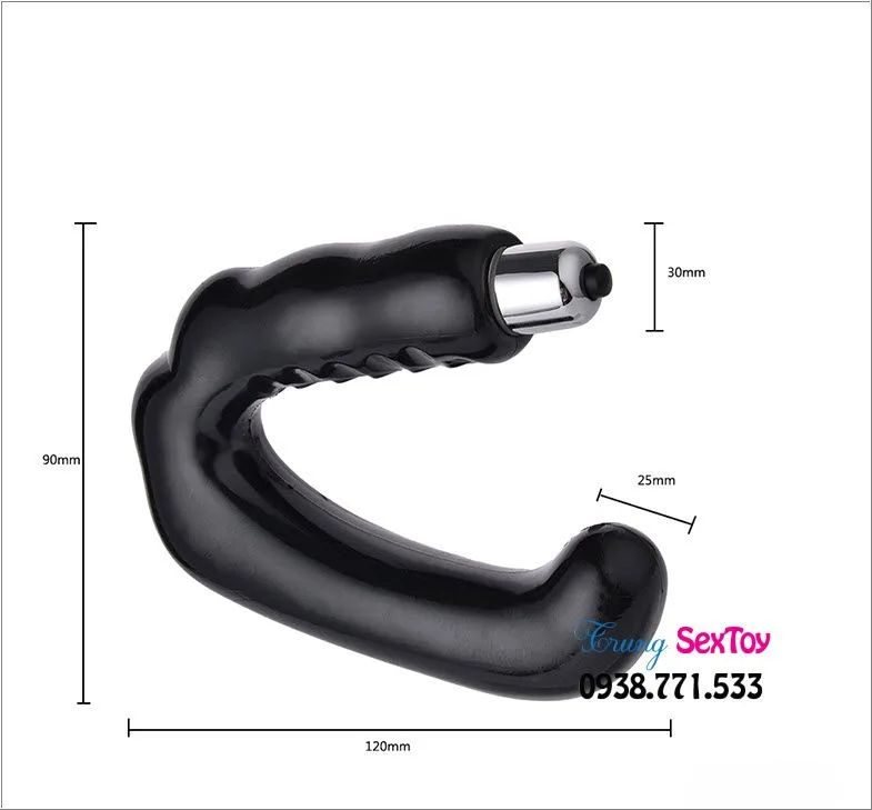 C-Shaped Remote Control Anal Stimulator Rigid Grip — Premium Materials & Advanced Features for Safety and Comfort