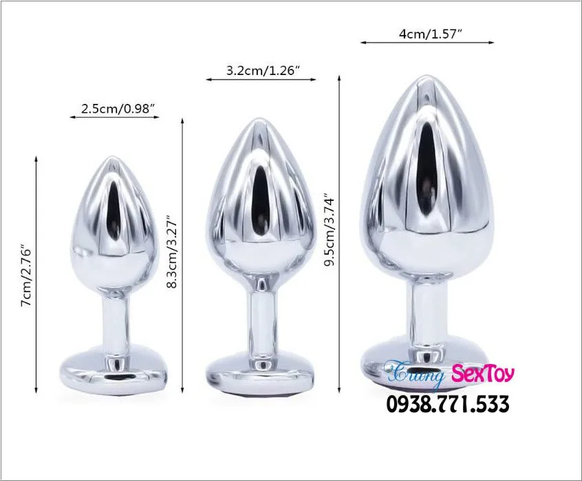 Stainless Steel Rainbow Anal Plug Durable Jewelry Style — hình 5