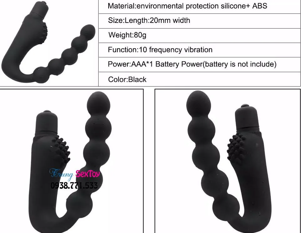 Soft Silicone Gay Anal Vibrator 10 Modes AAA Battery — Powerful Vibration Modes to Elevate Your Experience