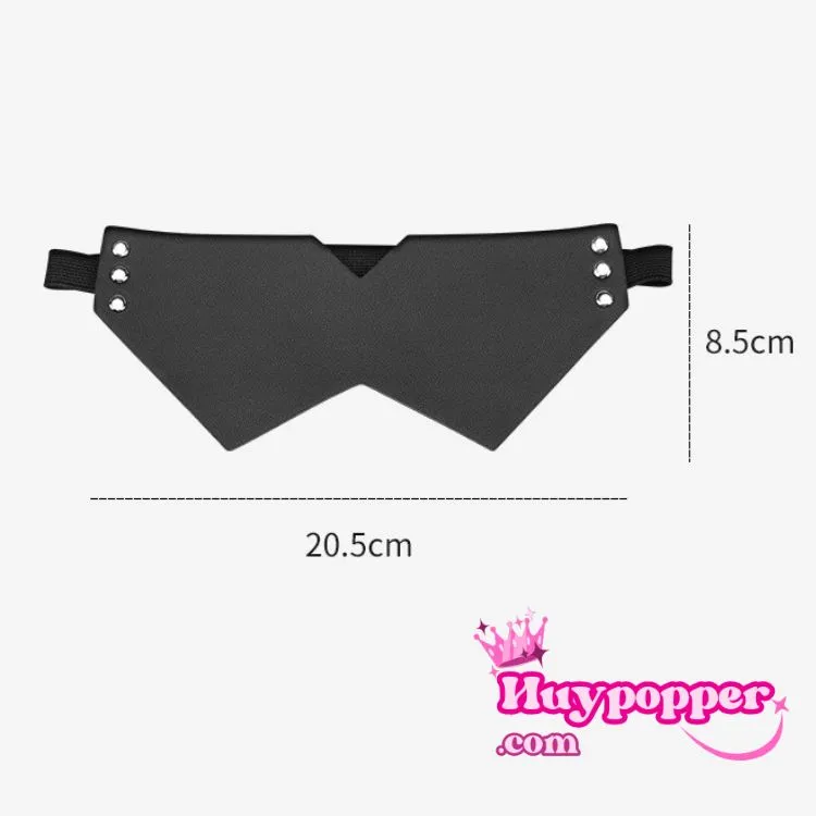 Tururu Masculine PU Leather Blindfold BDSM Accessory — hình 2