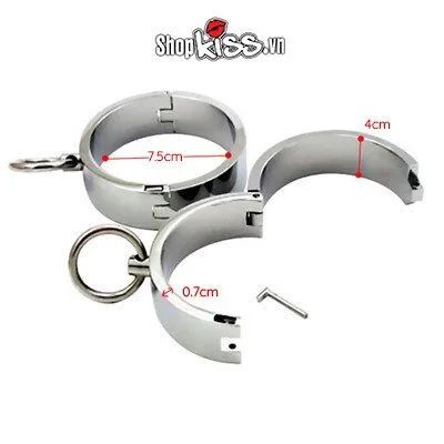 Heavy Duty Stainless Steel BDSM Metal Leg Cuffs Durable — Designed for Excitement and Comfort