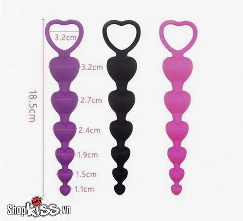 Heart Shape Anal Bead Stimulator Toy for Male Pleasure — Versatile Use for Maximum Pleasure