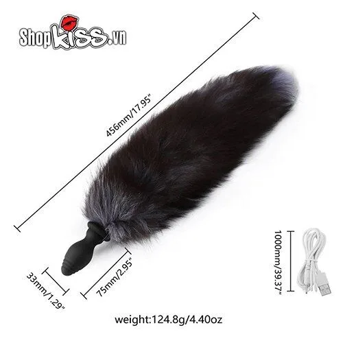 Silicone Fox Tail Anal Vibrating Stimulator Cosplay — Silicone Fox Tail Anal Vibrating Stimulator Cosplay The