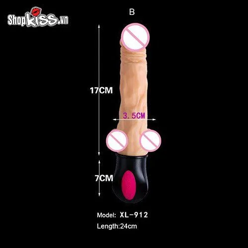 Heated Vibrating Realistic Dildo Female Pleasure Toy — Product Specifications