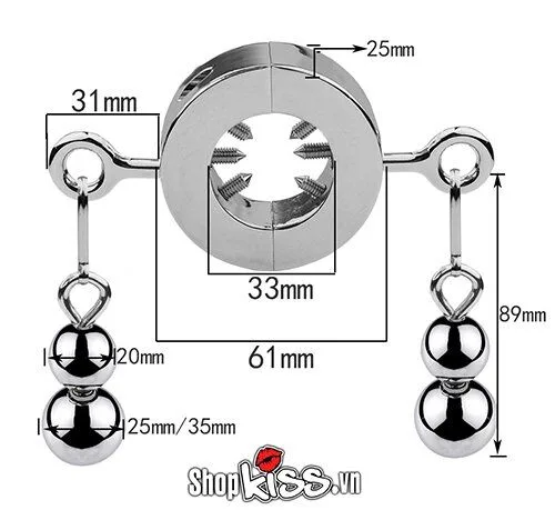 Unique BDSM Testicle Ring with Weighted Spikes — Elevate Your Experience with Bold Passion
