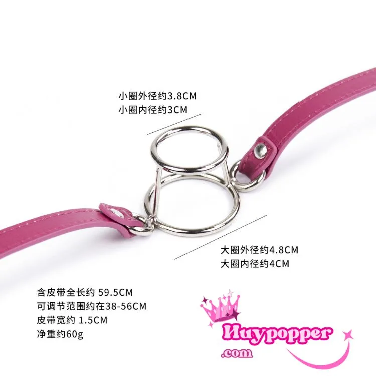 BDSM Double Ring Gag For Ultimate Bondage Control — hình 2
