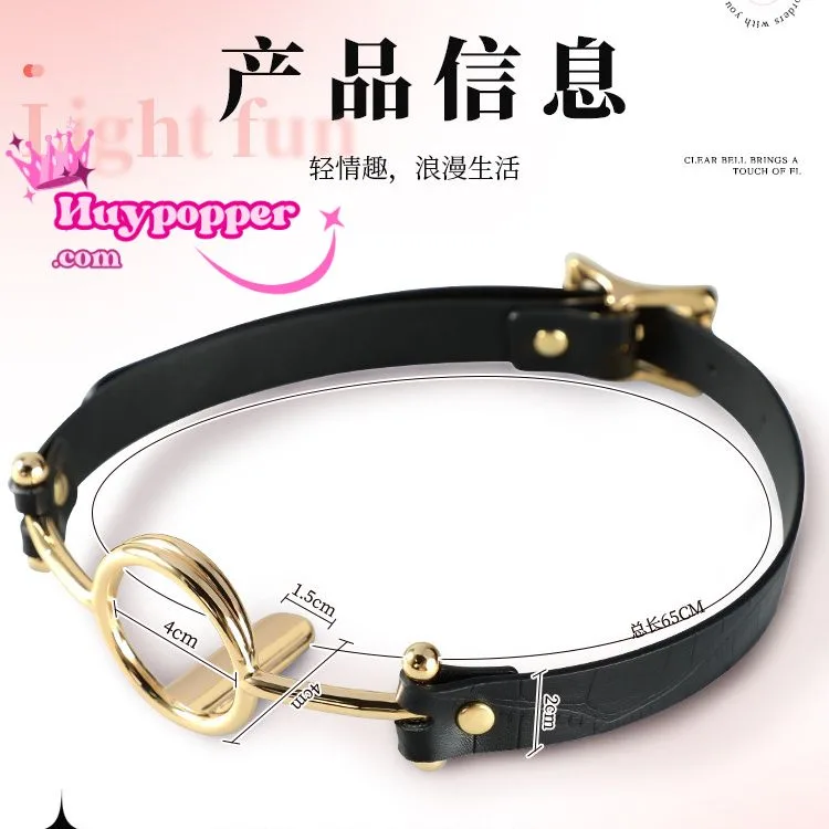 Steel BDSM Mouth Gag with Tongue Depressor Durable Design — hình 2