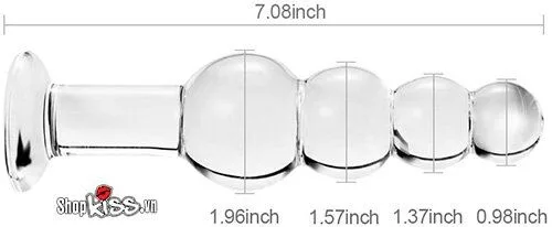 Glass Bead Chain Anal Stimulator Premium Quality — Perfect Dimensions for Maximum Satisfaction