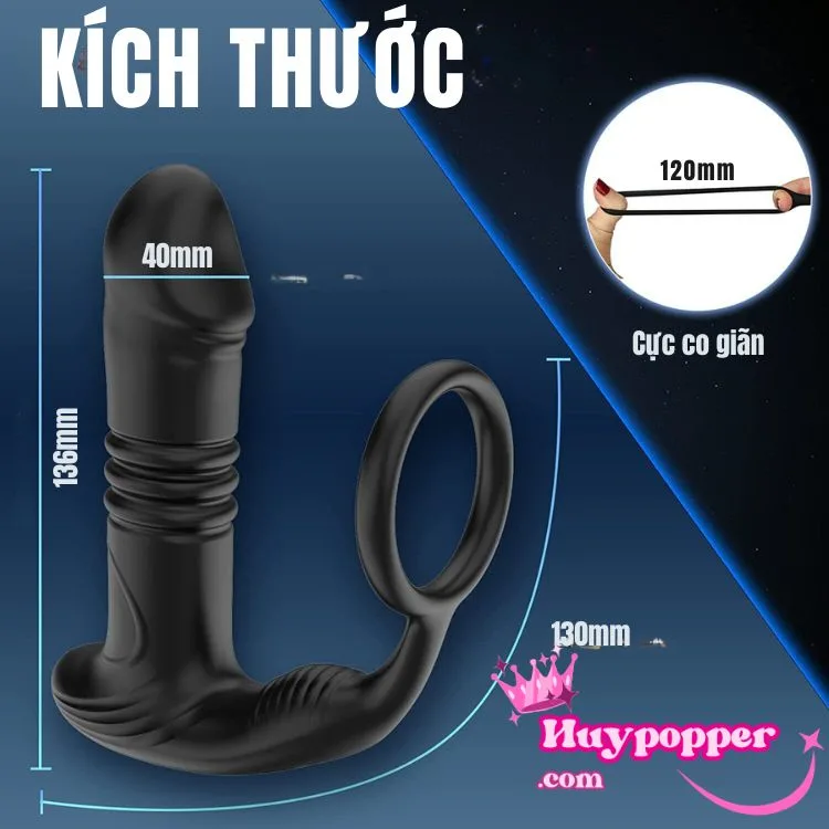 Bara Prostate Stimulator Rechargeable Silicone Male Toy — hình 4