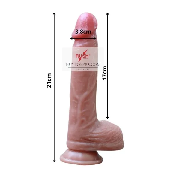 21cm Ultra-Soft Silicone Realistic Dildo — Each vein is sculpted with precision to maximize pleasure