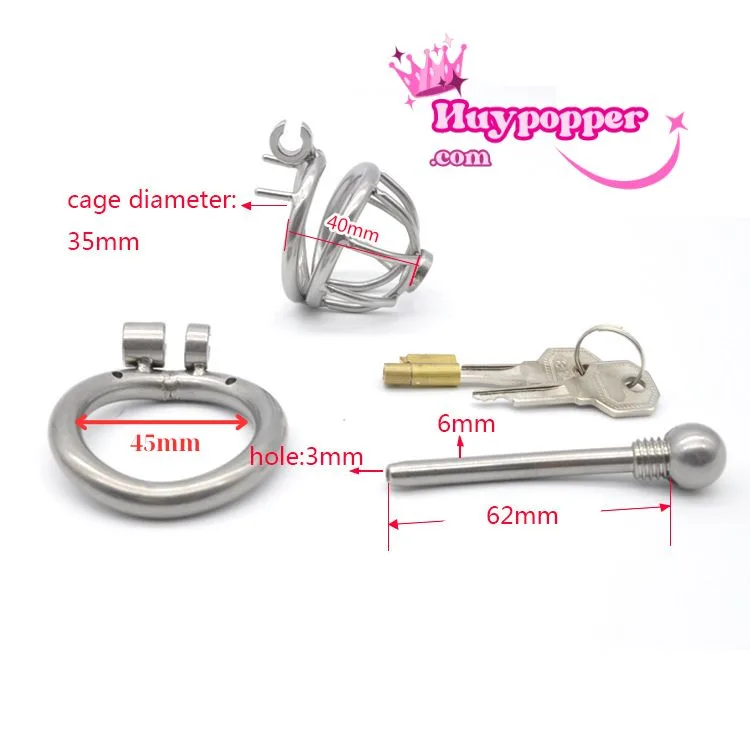 Inox Urethral Locking Device with Flexible Catheter