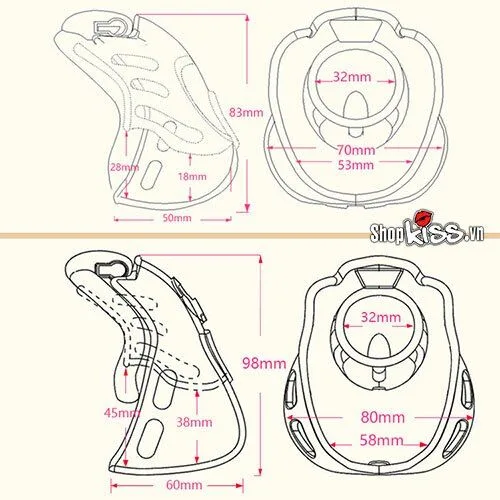Transparent high-quality male chastity device for thrill — Enhanced Sensual Experience and Safety