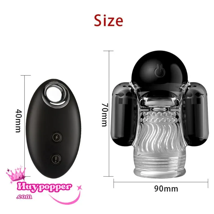 Remote-Controlled Male Milking Vibrator 10-Speed Strong — Compact & Waterproof Design for Easy Use