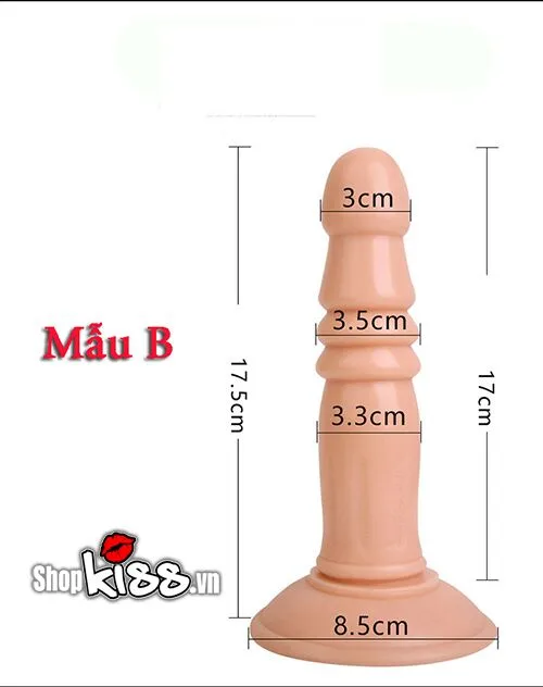 Large Size Suction Super Soft Silicone Anal Plug — hình 3