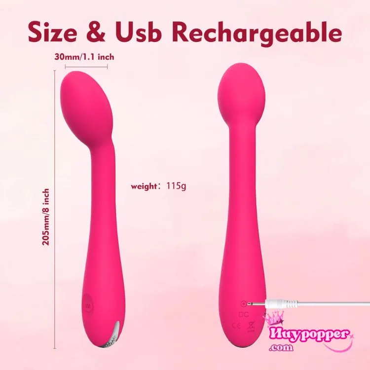 Roset G-Spot Silicone Vibrator 10 Modes Waterproof and — hình 5